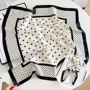 Large and Small Polka Dots - White