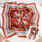 Baroque Saddle - Orange and White