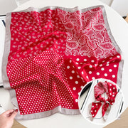 Two-tone Large Cashew Polka Dots-red and White