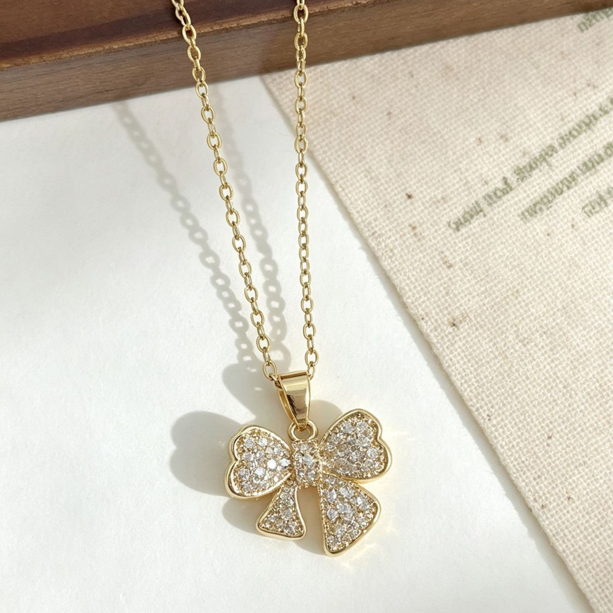 Sweet Bow Tie Pendant Necklace For Adults In 304 Stainless Steel With Cable Chain, Perfect For Party Wear