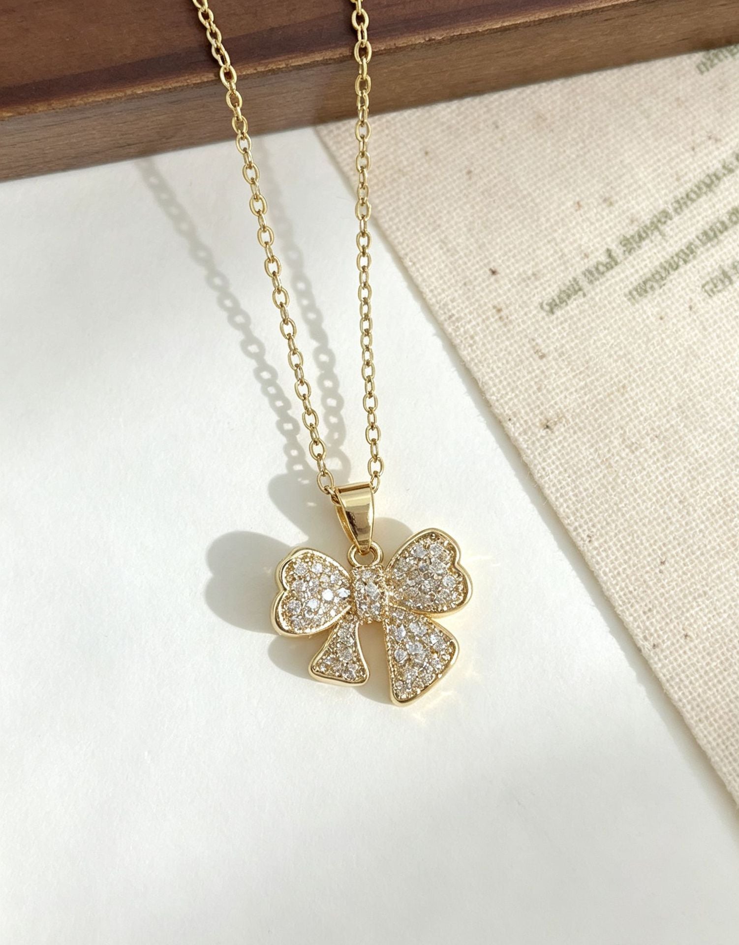 Sweet Bow Tie Pendant Necklace For Adults In 304 Stainless Steel With Cable Chain, Perfect For Party Wear