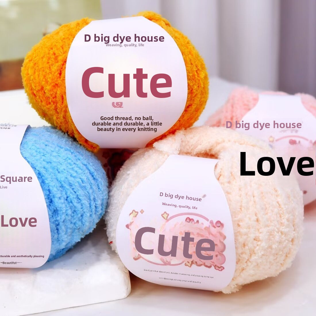 Coral Fleece Wool Yarn For Home Textiles And Decor