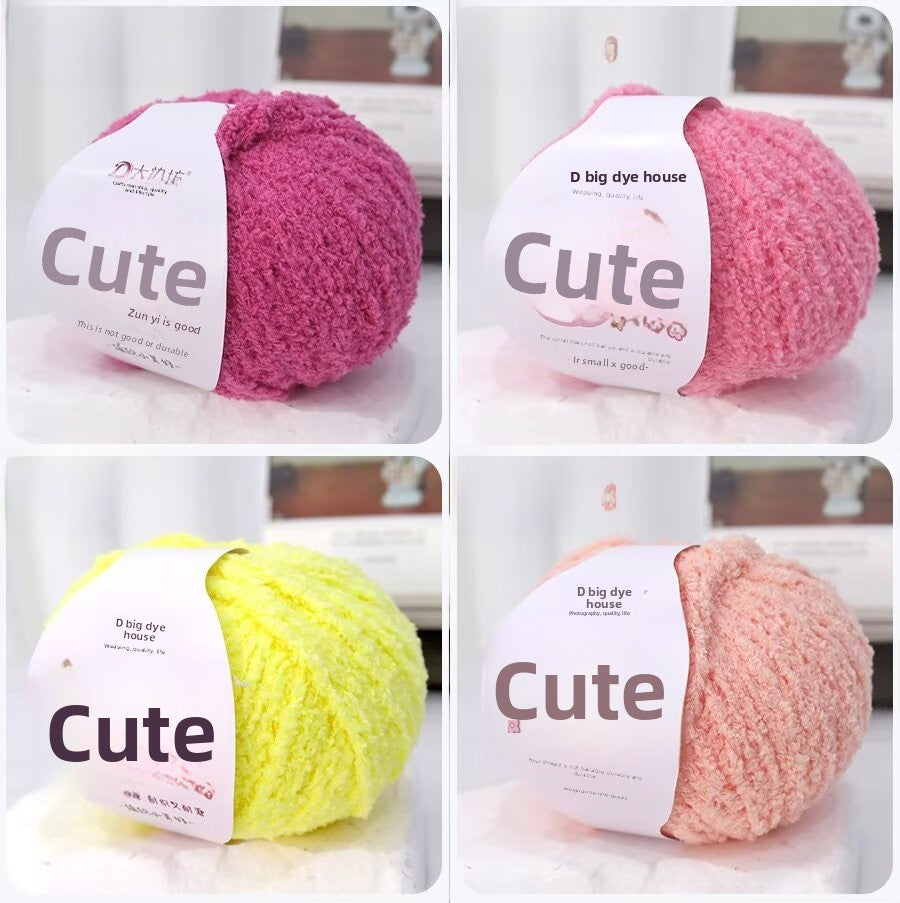 Coral Fleece Wool Yarn For Home Textiles And Decor
