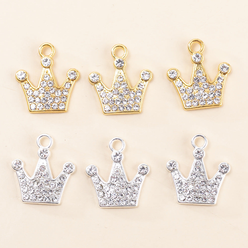10 PCS Little Bear Alloy Pendants Featuring Enamel Craft, Handmade Jewelry Accessories
