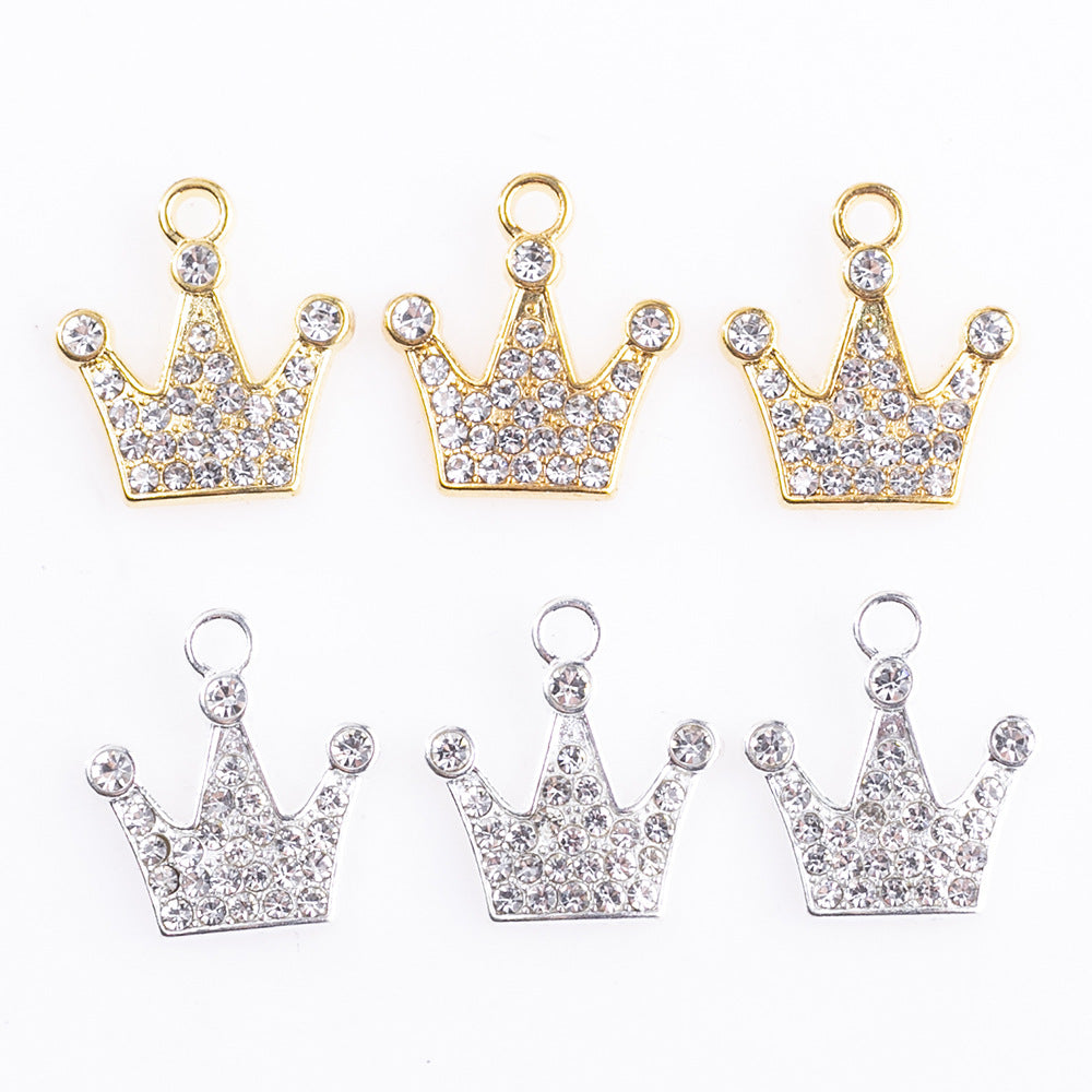 10 PCS Little Bear Alloy Pendants Featuring Enamel Craft, Handmade Jewelry Accessories