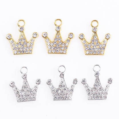 10 PCS Little Bear Alloy Pendants Featuring Enamel Craft, Handmade Jewelry Accessories