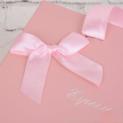 Cute Paper Jewelry Box In Natural Pink, Ideal For Gift Wrapping Supplies And Party Activities
