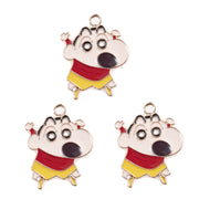 10 Crayon Shin-chan Alloy Pendants with Screaming Designs