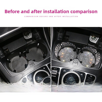 Round Silica Gel Non-Slip Pad In White For Car Interior Decorations