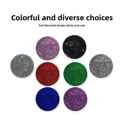 Round Silica Gel Non-Slip Pad In White For Car Interior Decorations