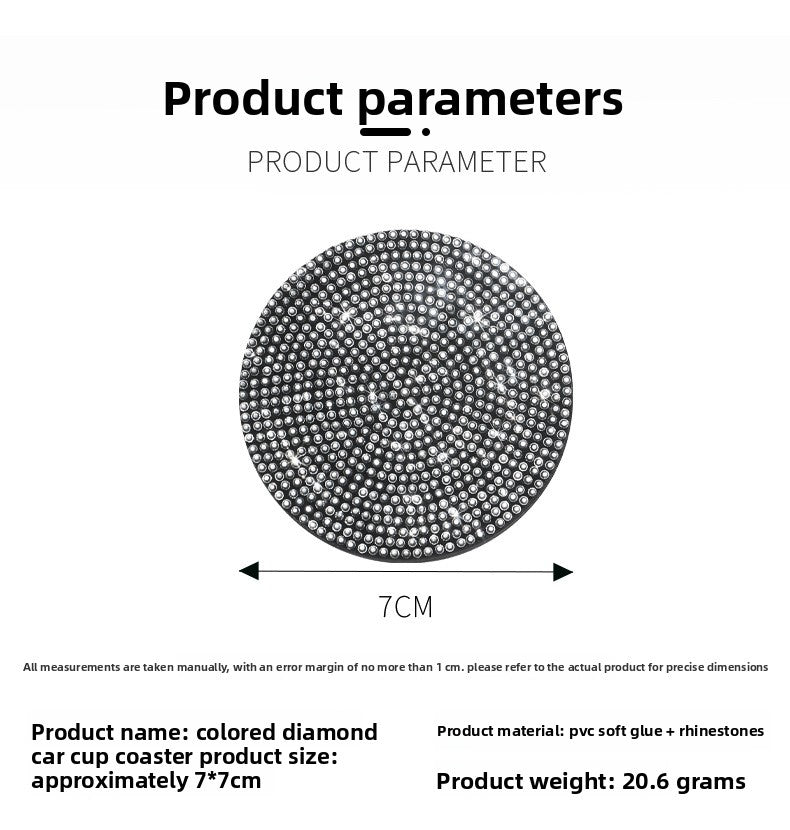 Round Silica Gel Non-Slip Pad In White For Car Interior Decorations