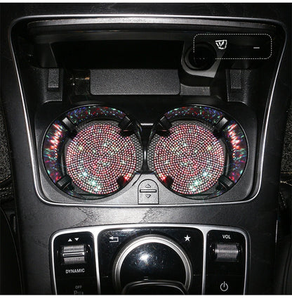 Round Silica Gel Non-Slip Pad In White For Car Interior Decorations