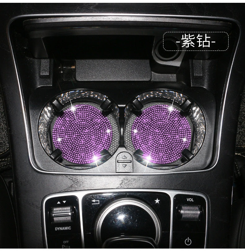 Round Silica Gel Non-Slip Pad In White For Car Interior Decorations