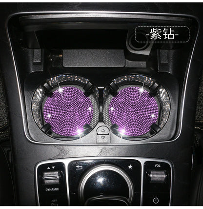 Round Silica Gel Non-Slip Pad In White For Car Interior Decorations
