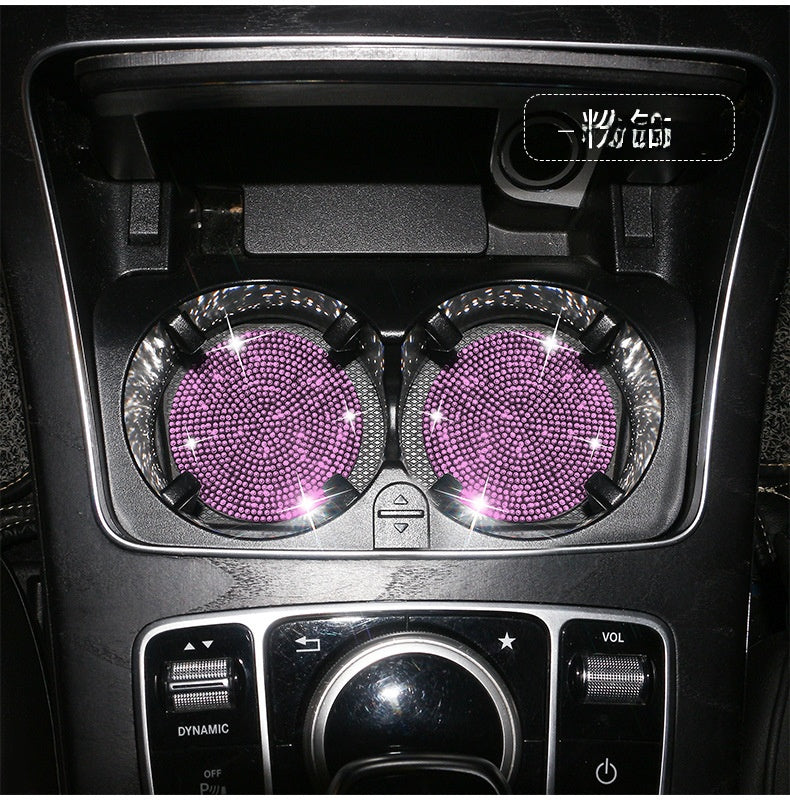 Round Silica Gel Non-Slip Pad In White For Car Interior Decorations