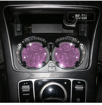 Round Silica Gel Non-Slip Pad In White For Car Interior Decorations