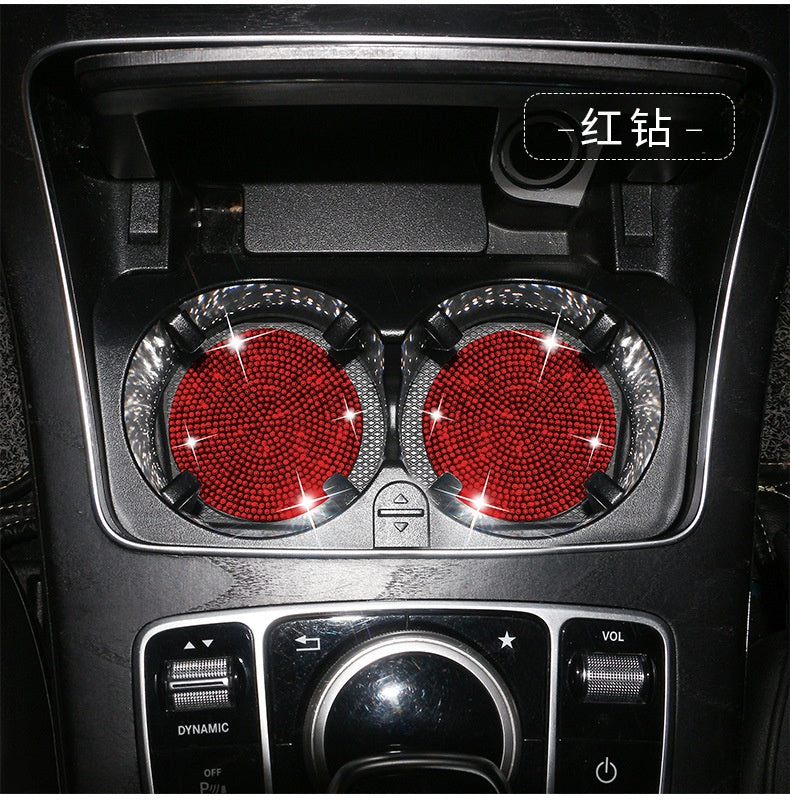 Round Silica Gel Non-Slip Pad In White For Car Interior Decorations