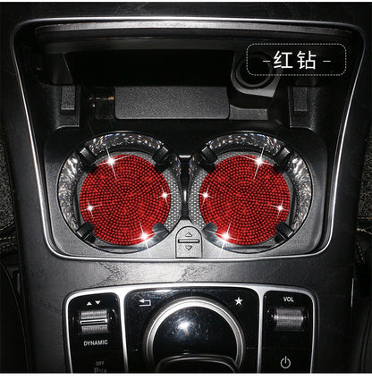 Round Silica Gel Non-Slip Pad In White For Car Interior Decorations