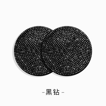 Round Silica Gel Non-Slip Pad In White For Car Interior Decorations