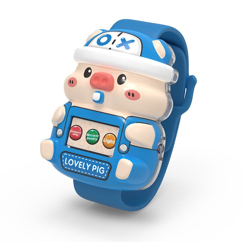 Cartoon LED Toys Made Of Durable Plastic In Natural Pink Color, Fun Electronic Toy For Kids