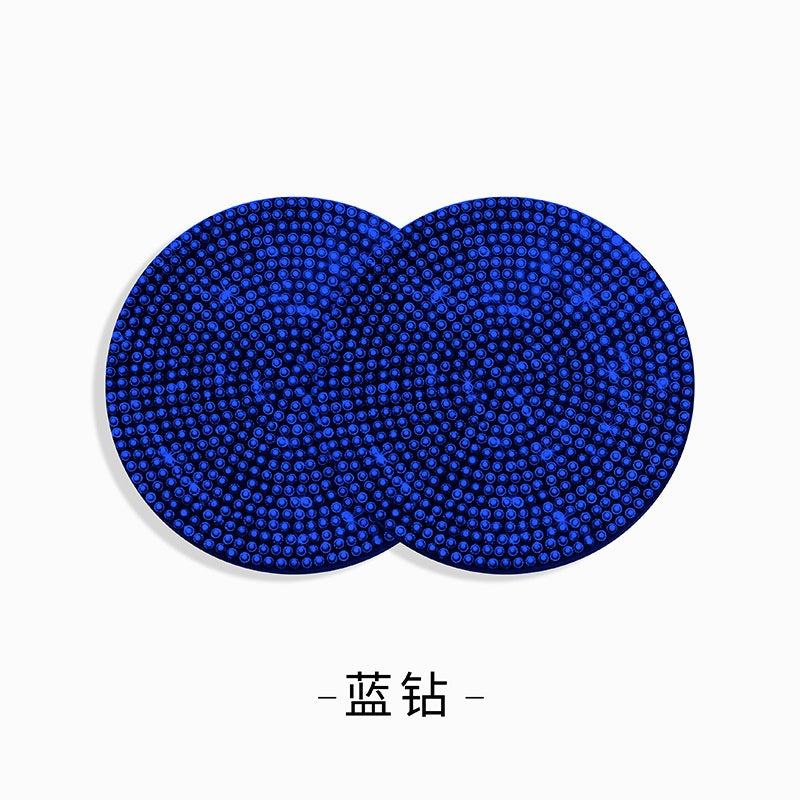 Round Silica Gel Non-Slip Pad In White For Car Interior Decorations