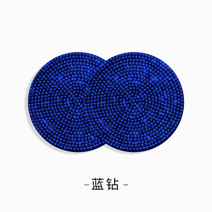 Round Silica Gel Non-Slip Pad In White For Car Interior Decorations