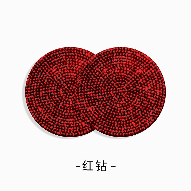 Round Silica Gel Non-Slip Pad In White For Car Interior Decorations