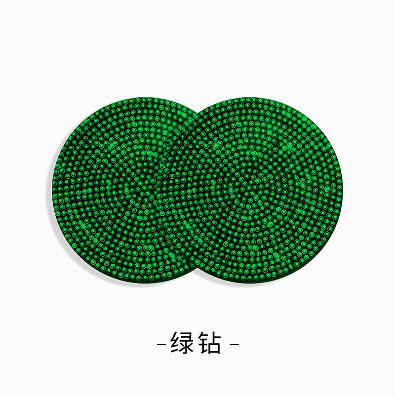 Round Silica Gel Non-Slip Pad In White For Car Interior Decorations