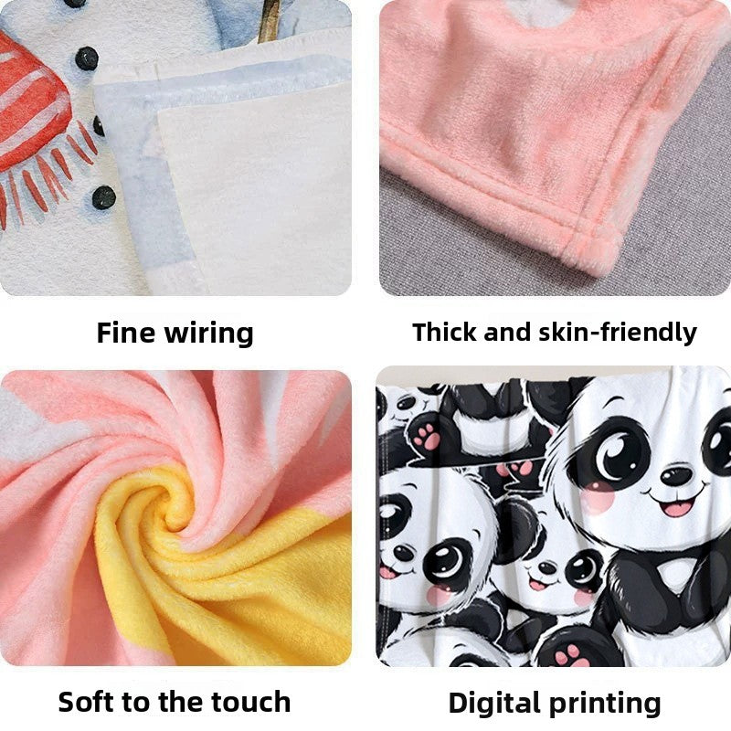 Soft Plush Blanket For Babies, Cozy And Warm Baby Blanket Perfect For Nursery And Travel
