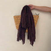 WR Wide-striped Fringed Edge, Burgundy