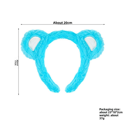 Little Bear Sweet Spa Headband For Kid's, Cloth Material, Blue, Perfect For Summer