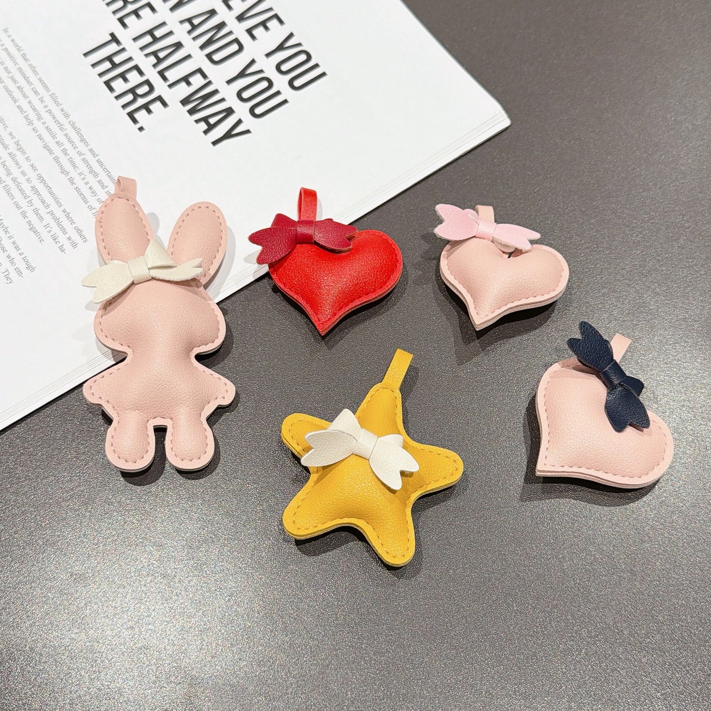 Candy Pattern Mobile Phone Chain With Polyester Folds In Multicolor Featuring PU Inlay Material
