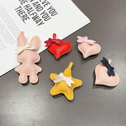 Candy Pattern Mobile Phone Chain With Polyester Folds In Multicolor Featuring PU Inlay Material