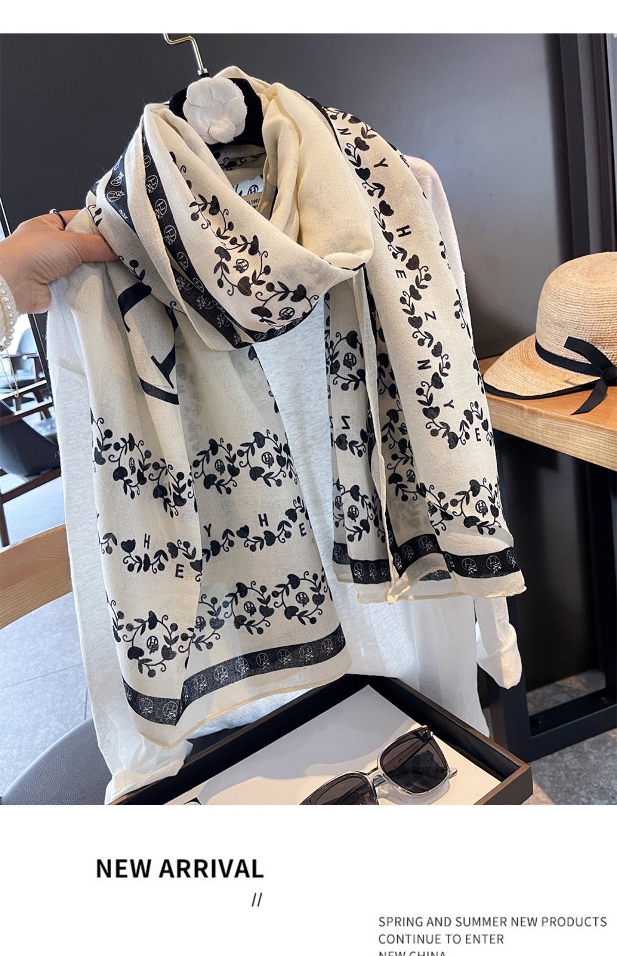 Women's Polyester Scarf Perfect For Summer, Lightweight And Stylish Accessory