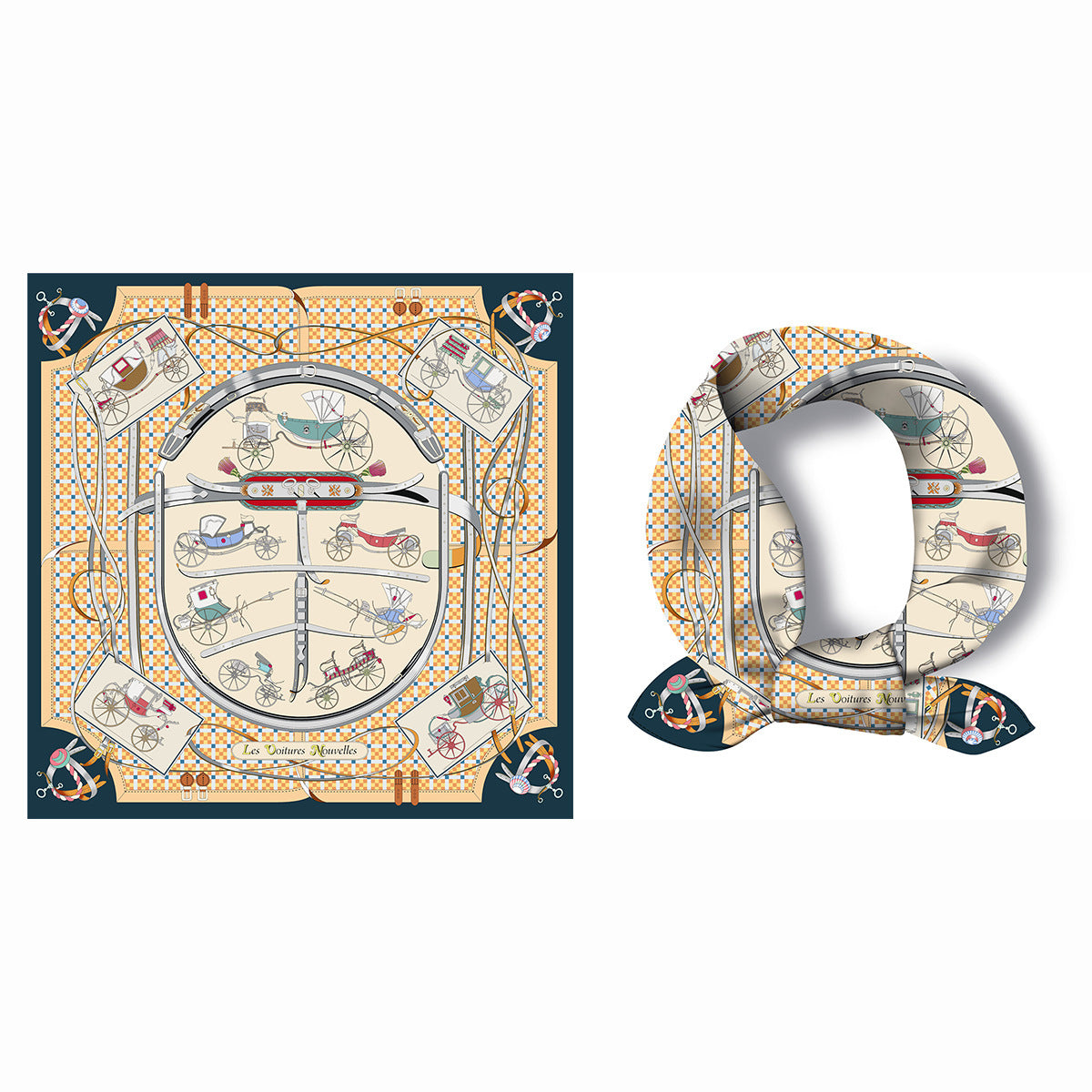 Retro Satin Silk Scarf Bag, Perfect For Autumn