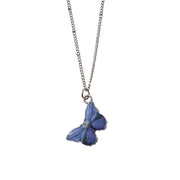 1 Purple Small Butterfly Oil-drip Pendant Necklace