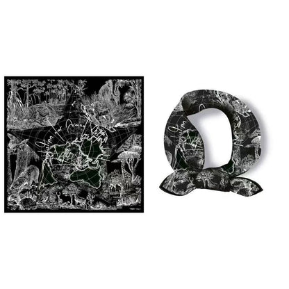 Retro Satin Silk Scarf Bag, Perfect For Autumn