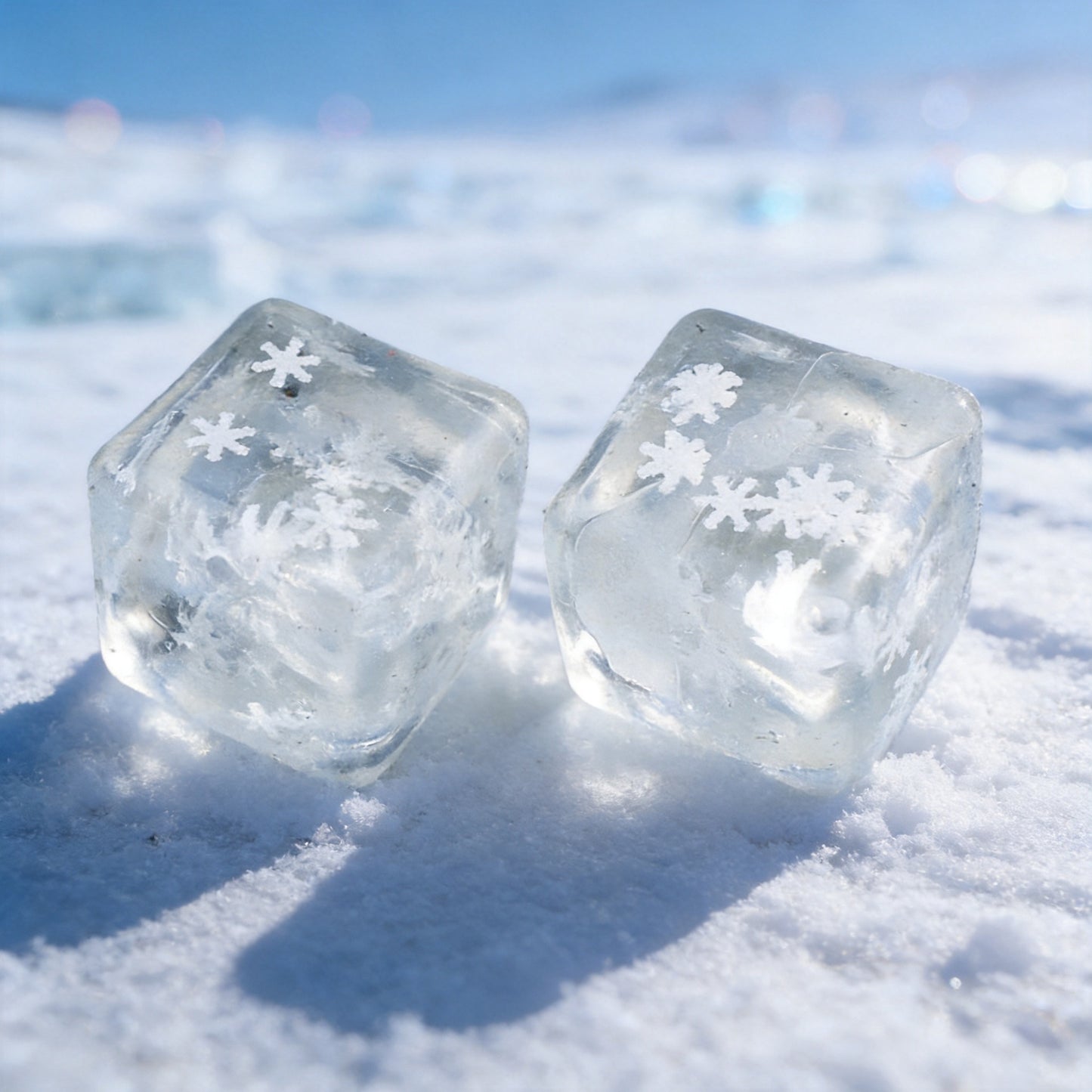 Christmas Snowflake Squishy Toy Made Of Soft TPR Material In Blue, Perfect Stress Relief Toy