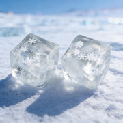 Transparent Maltose Snowflake Ice Cubes