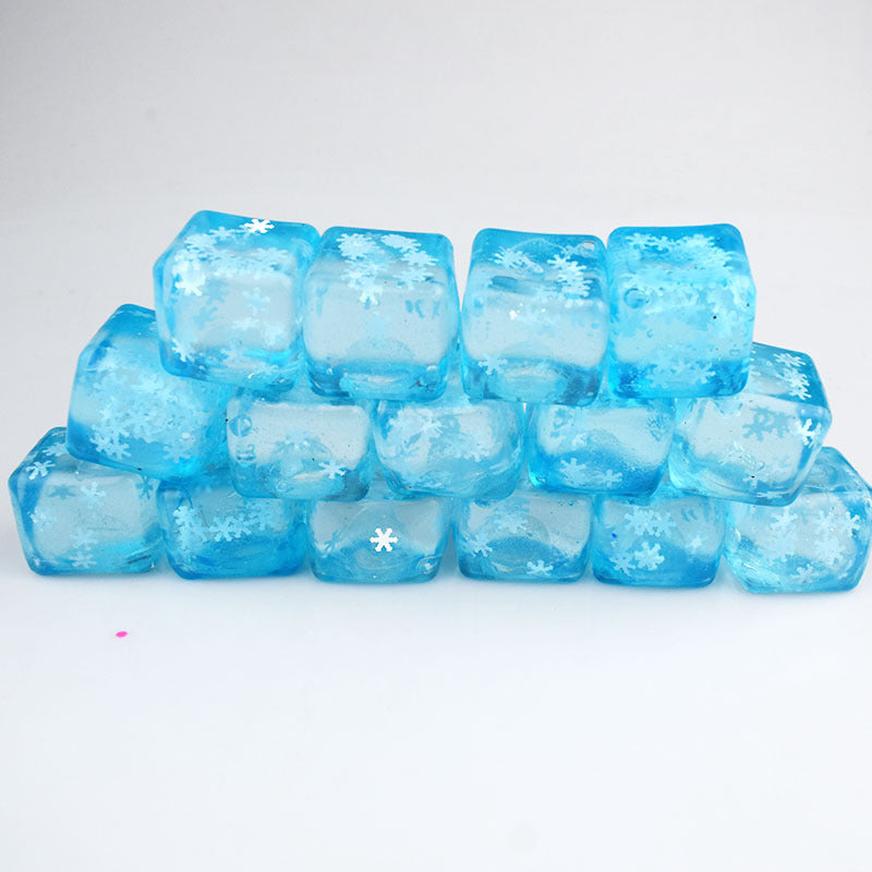 Christmas Snowflake Squishy Toy Made Of Soft TPR Material In Blue, Perfect Stress Relief Toy