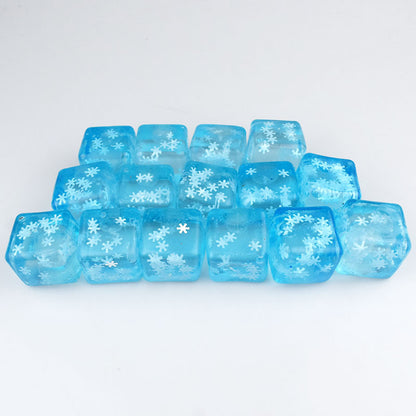 Christmas Snowflake Squishy Toy Made Of Soft TPR Material In Blue, Perfect Stress Relief Toy