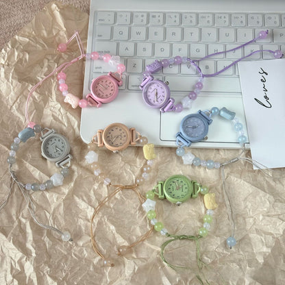 Unisex Quartz Watch With Textile Strap, Metal Case, Ordinary Glass Mirror, And Pointer+Number Display