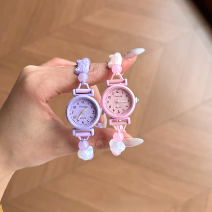 Unisex Quartz Watch With Textile Strap, Metal Case, Ordinary Glass Mirror, And Pointer+Number Display