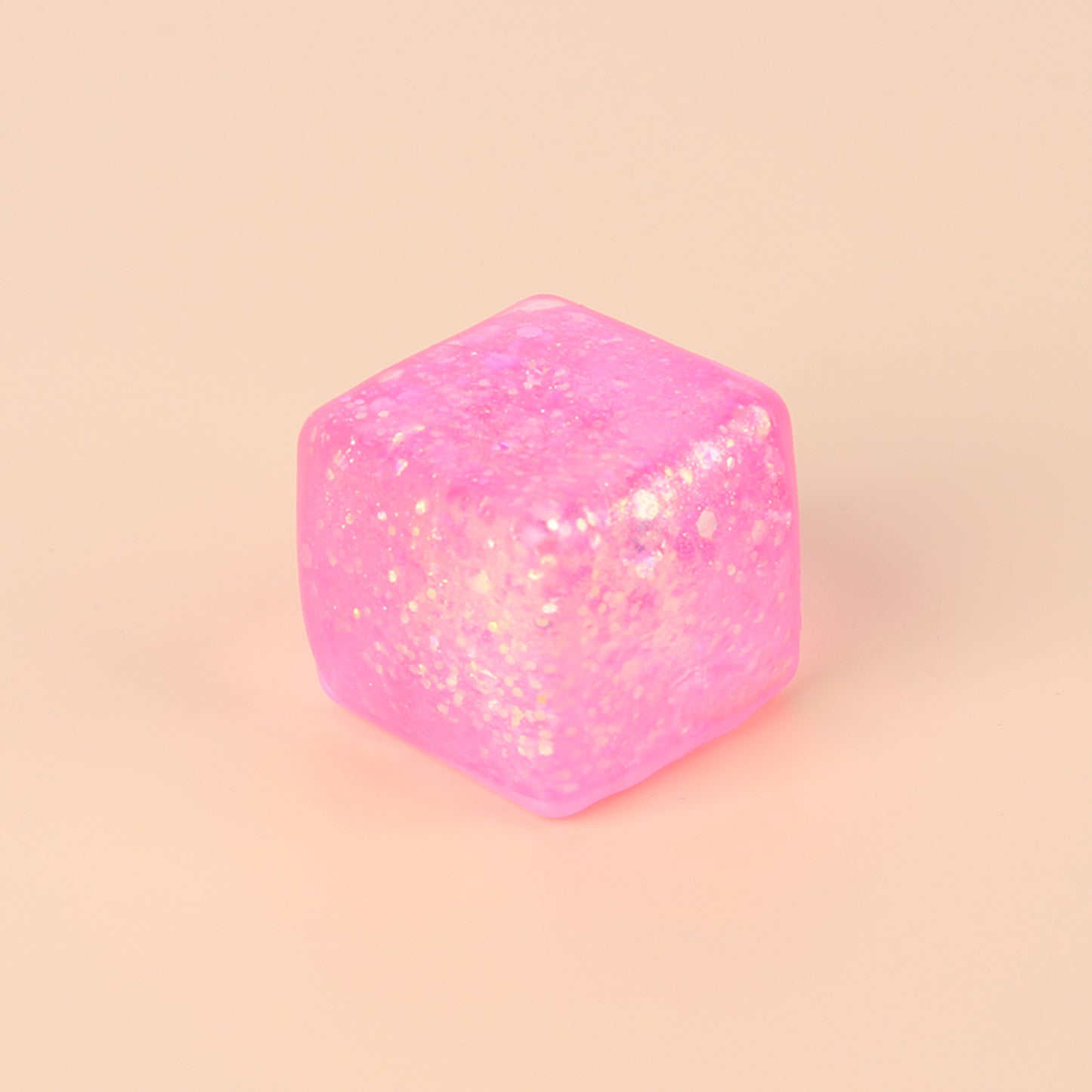 Ice Cube Squishy Toy Made Of Soft TPR Material In Blue, Perfect Stress Relief Toy