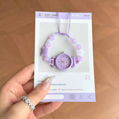 Unisex Quartz Watch With Textile Strap, Metal Case, Ordinary Glass Mirror, And Pointer+Number Display