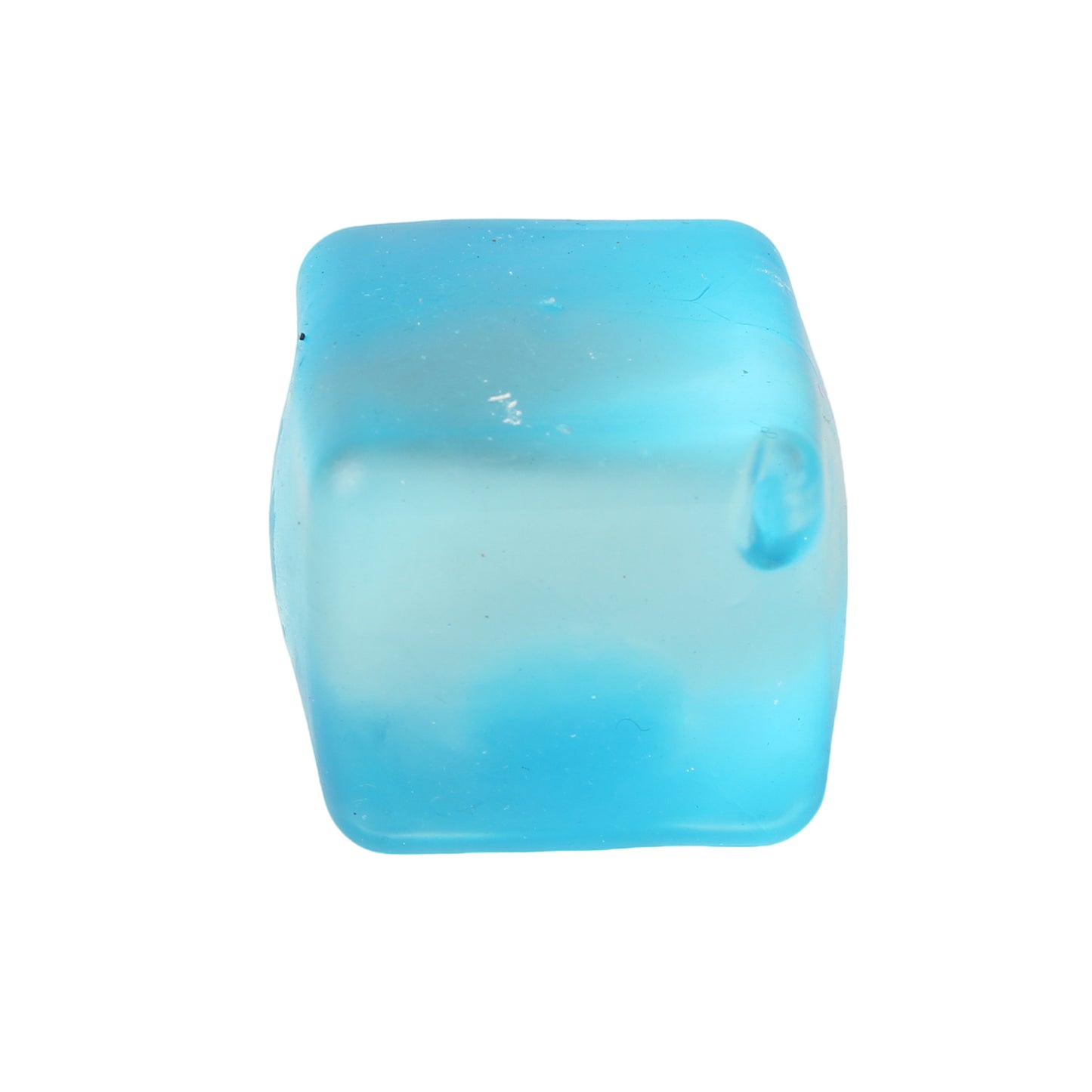 Ice Cube Squishy Toy Made Of Soft TPR Material In Blue, Perfect Stress Relief Toy
