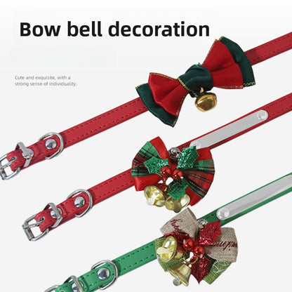 Christmas Bell Pet Collar In Polyester For All Seasons, Festive Holiday Accessory For Your Pet