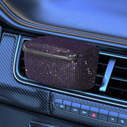 Rhinestone Air Vent Ashtray: Purple Diamond