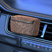 Rhinestone Air Vent Ashtray: Champagne Gold