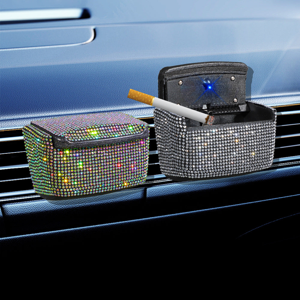 Plastic Car Hanging Accessory In White, Suitable As A Car Ashtray